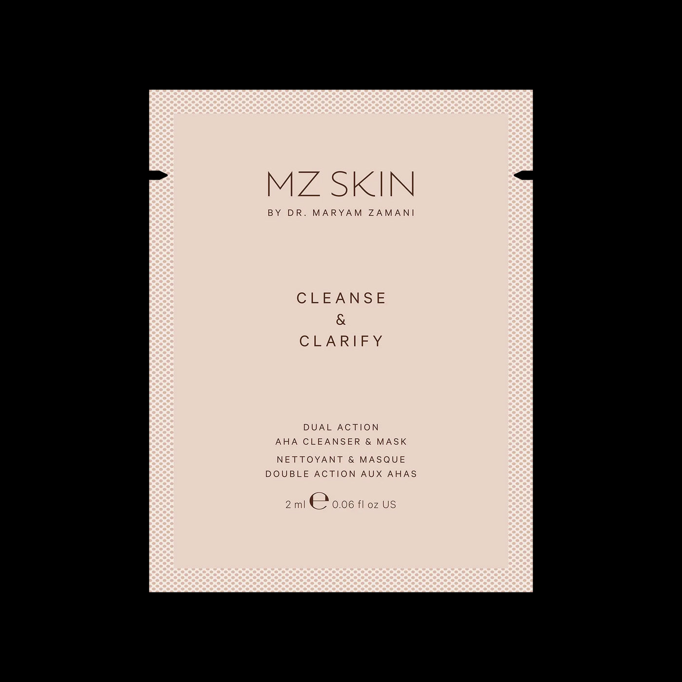 Mzskin Malaysia - Sample Cleanse And Clarify Dual Action Aha Cleanser And Mask 2Ml Sachet